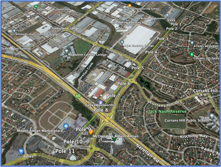 Figure 1. Approximate location of section 1 of the proposal