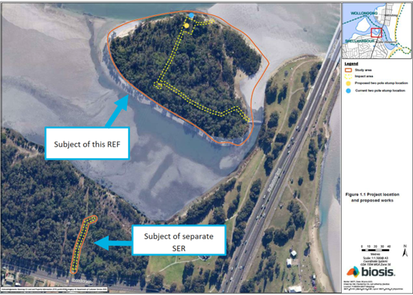 Picnic Island Pole Replacement Map